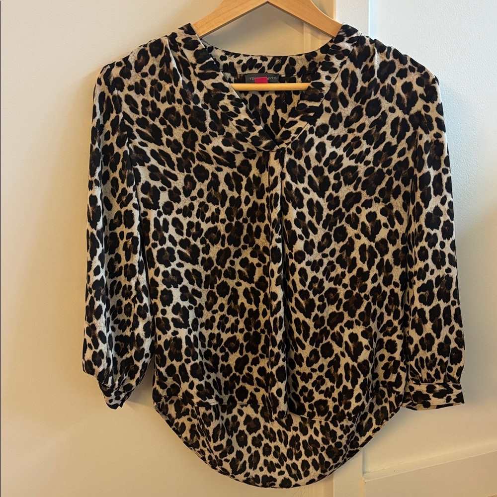 Vince Camuto Animal Print Top